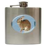 Cute Bunny Hip Flask Front