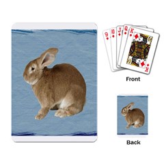 Cute Bunny Playing Cards Single Design by mysticalimages