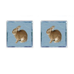 Cute Bunny Cufflinks (square)