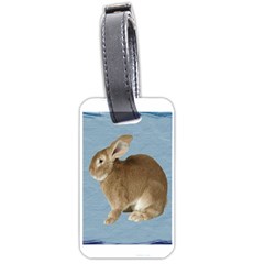 Cute Bunny Luggage Tag (one Side) by mysticalimages