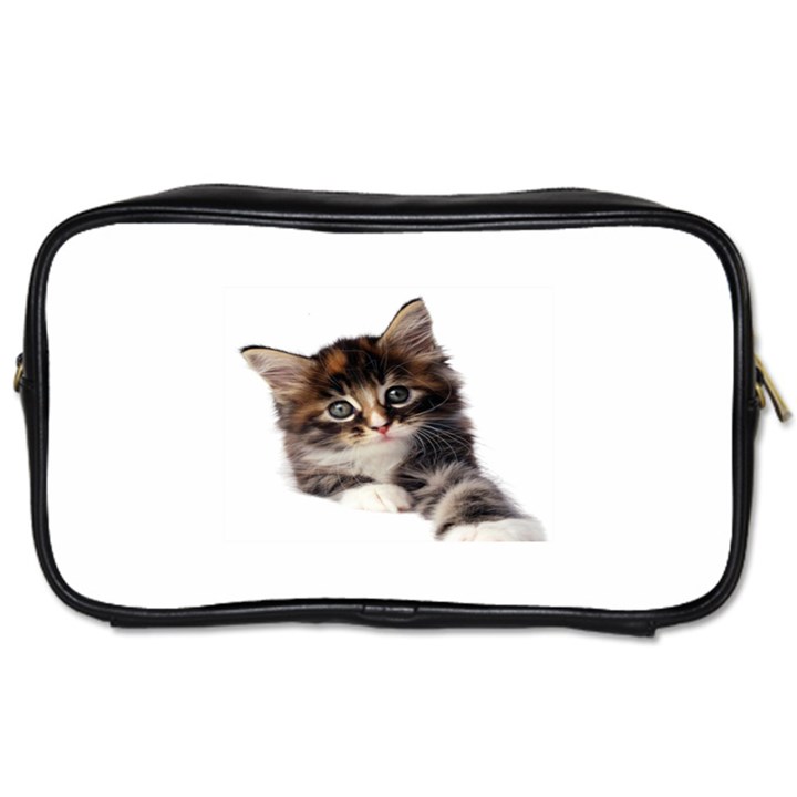 Curious Kitty Travel Toiletry Bag (Two Sides)