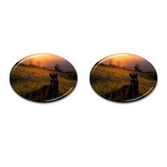 Evening Rest Cufflinks (oval) by mysticalimages