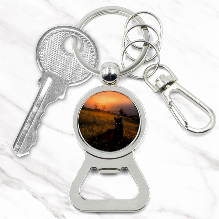 Evening Rest Bottle Opener Key Chain