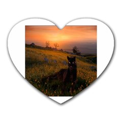 Evening Rest Mouse Pad (heart) by mysticalimages