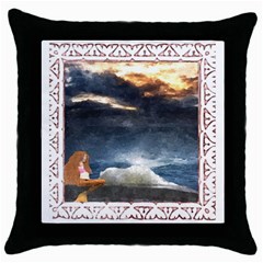 Stormy Twilight [framed] Black Throw Pillow Case by mysticalimages