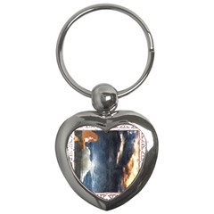 Stormy Twilight [framed] Key Chain (heart) by mysticalimages