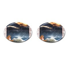 Stormy Twilight [framed] Cufflinks (oval) by mysticalimages