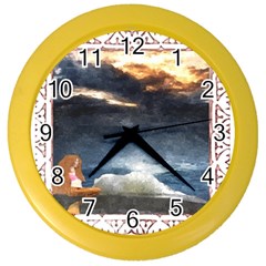 Stormy Twilight [framed] Wall Clock (color) by mysticalimages