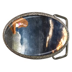 Stormy Twilight  Belt Buckle (oval) by mysticalimages