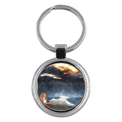 Stormy Twilight  Key Chain (round) by mysticalimages