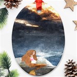 Stormy Twilight  Oval Ornament (Two Sides) Front