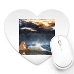 Stormy Twilight  Mouse Pad (Heart) Front