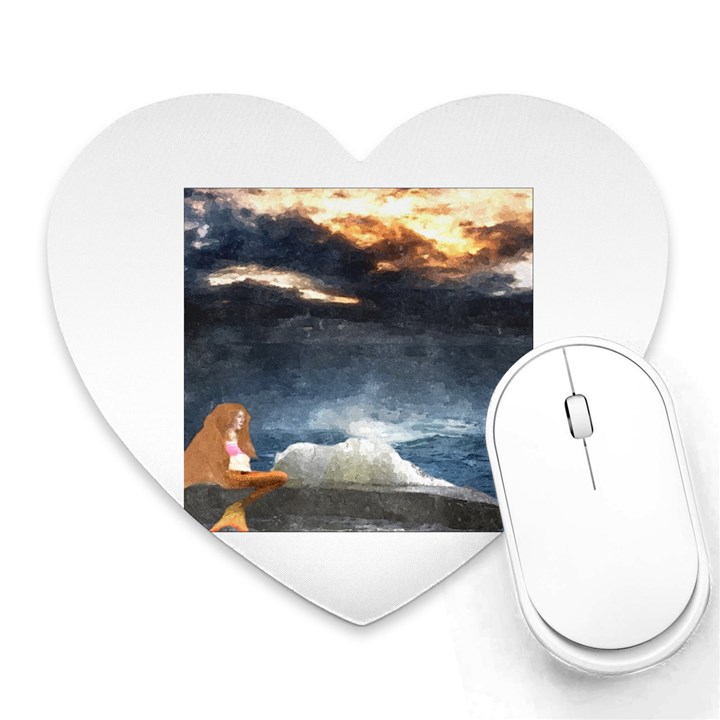 Stormy Twilight  Mouse Pad (Heart)