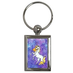 Unicorn Ii Key Chain (rectangle) by mysticalimages