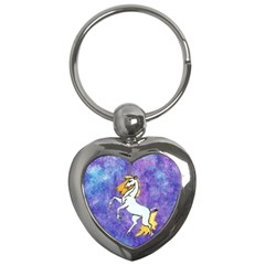 Unicorn Ii Key Chain (heart) by mysticalimages