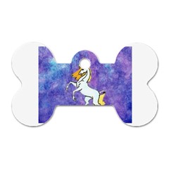 Unicorn Ii Dog Tag Bone (one Sided)