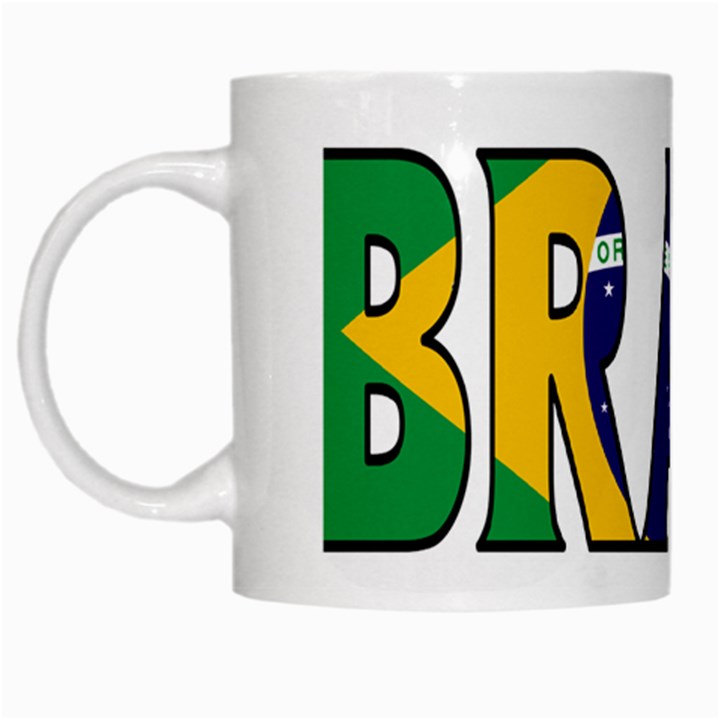 Brazil White Coffee Mug