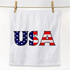 Usa Face Towel by worldbanners