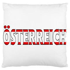 Austria Large Cushion Case (one Side) by worldbanners