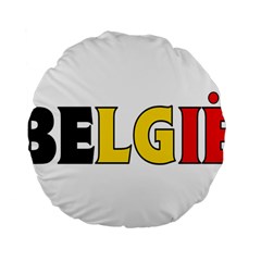 Belgium 15  Premium Round Cushion 