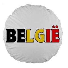 Belgium 18  Premium Round Cushion 