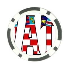 Croatia Poker Chip by worldbanners