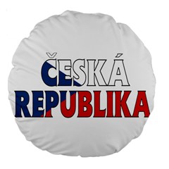 Czech 18  Premium Round Cushion  by worldbanners