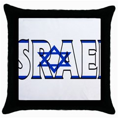 Israel2 Black Throw Pillow Case by worldbanners