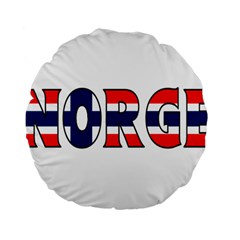 Norway 15  Premium Round Cushion  by worldbanners