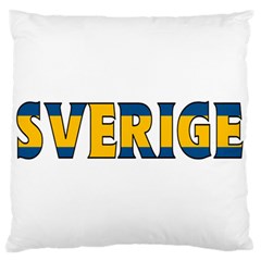 Sweden Large Cushion Case (one Side) by worldbanners