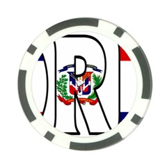 Florida Dominican Republic Poker Chip by worldbanners