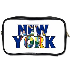 New York Travel Toiletry Bag (one Side) by worldbanners