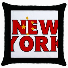 New York China Black Throw Pillow Case by worldbanners