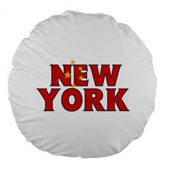 New York China 18  Premium Round Cushion 