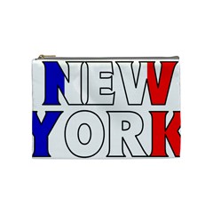 New York France Cosmetic Bag (medium) by worldbanners