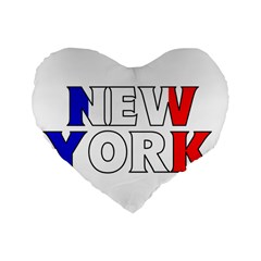 New York France 16  Premium Heart Shape Cushion 