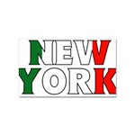 New York Italy Sticker 100 Pack (Rectangle) Front