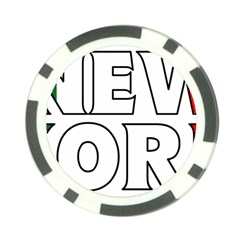 New York Italy Poker Chip by worldbanners