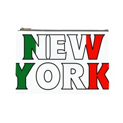 New York Italy Cosmetic Bag (large) by worldbanners