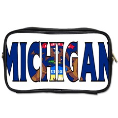 Michigan Travel Toiletry Bag (one Side) by worldbanners