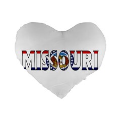 Missouri 16  Premium Heart Shape Cushion 