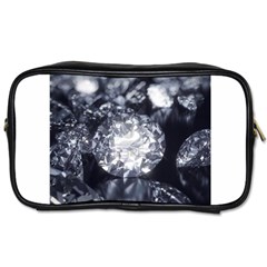 15661082 Shiny Diamonds Background Travel Toiletry Bag (one Side) by StephentKent