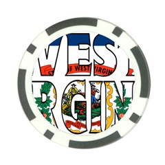 West Va Poker Chip by worldbanners