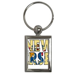 New Jersey Key Chain (rectangle)