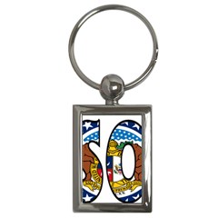 Missouri Key Chain (rectangle) by worldbanners