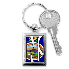 Kansas Key Chain (rectangle) by worldbanners