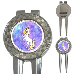 Framed Unicorn Golf Pitchfork & Ball Marker by mysticalimages