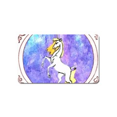 Framed Unicorn Magnet (name Card) by mysticalimages