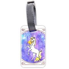 Framed Unicorn Luggage Tag (two Sides) by mysticalimages