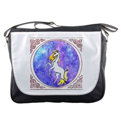 Framed Unicorn Messenger Bag by mysticalimages